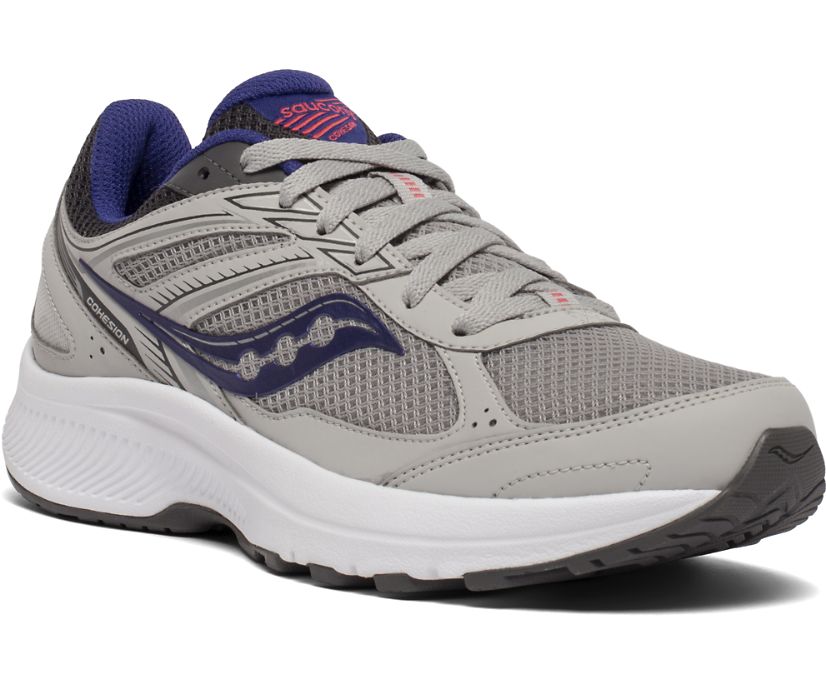 Saucony Cohesion 14 Women's Running Shoes Grey / Purple | AU 095JPQJ